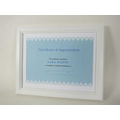 8.5"x11" Solid Wood Frame w/Elegant White Finish